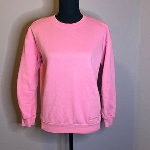 Hot pink PantoneXF21 big kids sweatshirt